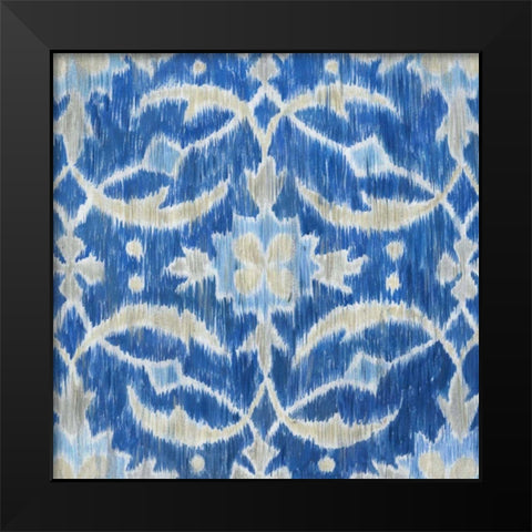 Royal Ikat I Black Modern Wood Framed Art Print by Meagher, Megan