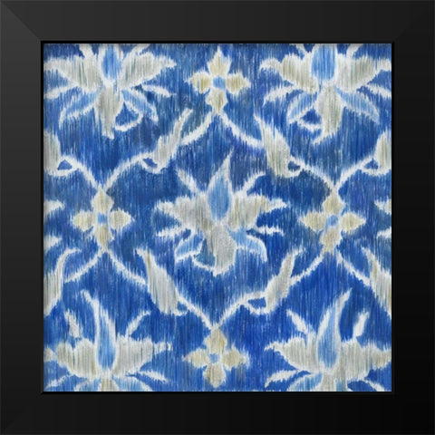 Royal Ikat II Black Modern Wood Framed Art Print by Meagher, Megan