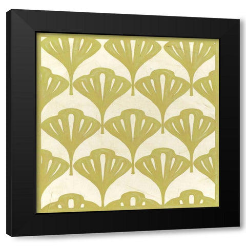 Cottage Leaves I Black Modern Wood Framed Art Print with Double Matting by Vess, June Erica