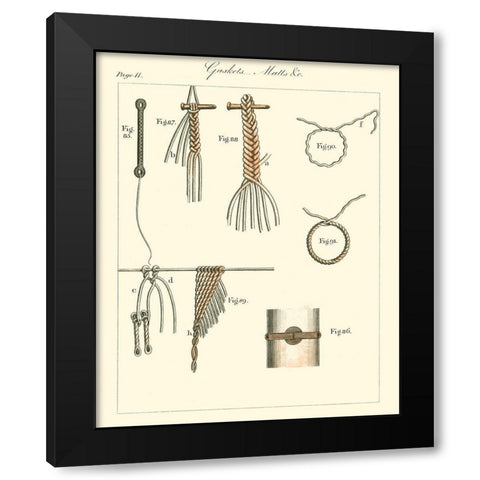Nautical details III Black Modern Wood Framed Art Print by Unknown