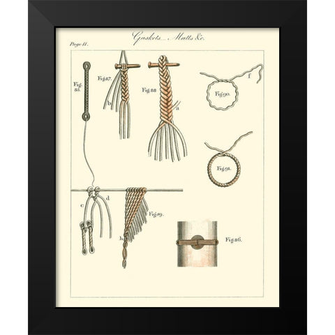 Nautical details III Black Modern Wood Framed Art Print by Unknown
