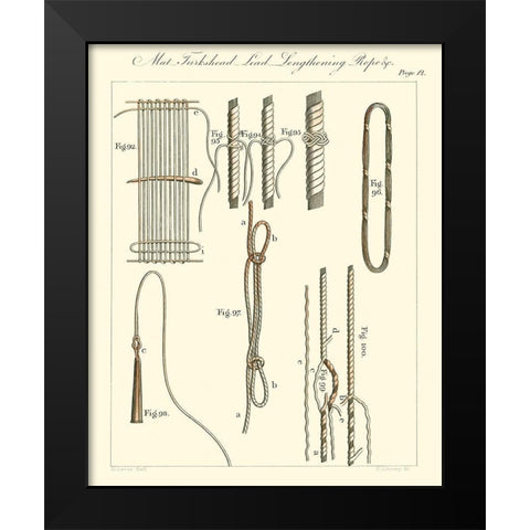 Nautical details IV Black Modern Wood Framed Art Print by Unknown