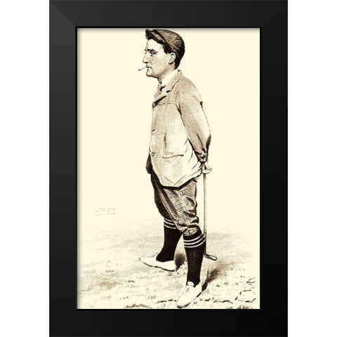 Vanity Fair Golfers II Black Modern Wood Framed Art Print by Spy