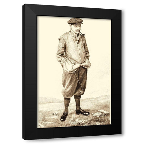 Vanity Fair Golfers IV Black Modern Wood Framed Art Print with Double Matting by Spy
