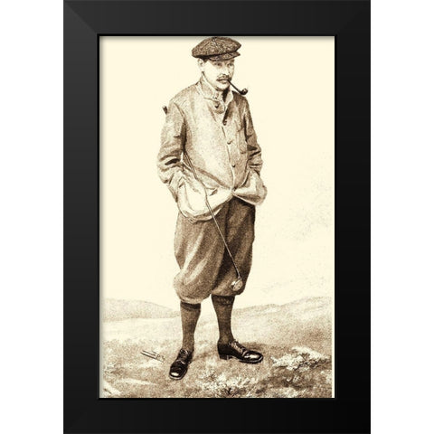 Vanity Fair Golfers IV Black Modern Wood Framed Art Print by Spy