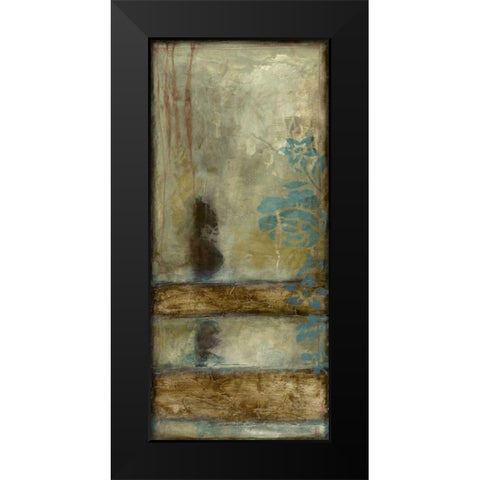 Teal Patina II Black Modern Wood Framed Art Print by Goldberger, Jennifer