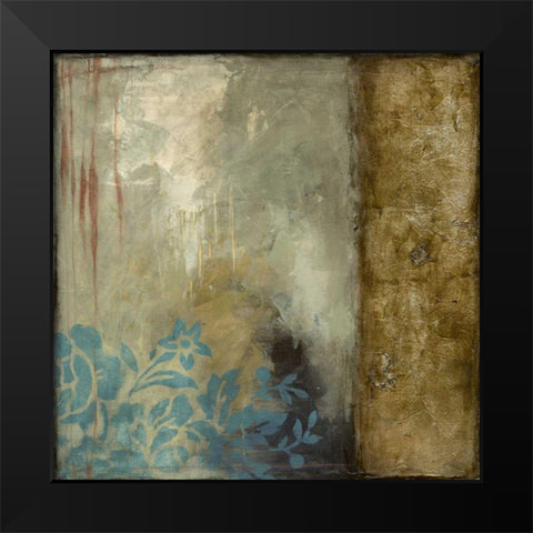 Teal Patina III Black Modern Wood Framed Art Print by Goldberger, Jennifer