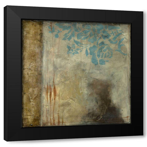 Teal Patina IV Black Modern Wood Framed Art Print by Goldberger, Jennifer