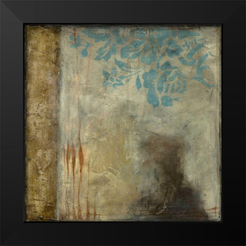 Teal Patina IV Black Modern Wood Framed Art Print by Goldberger, Jennifer