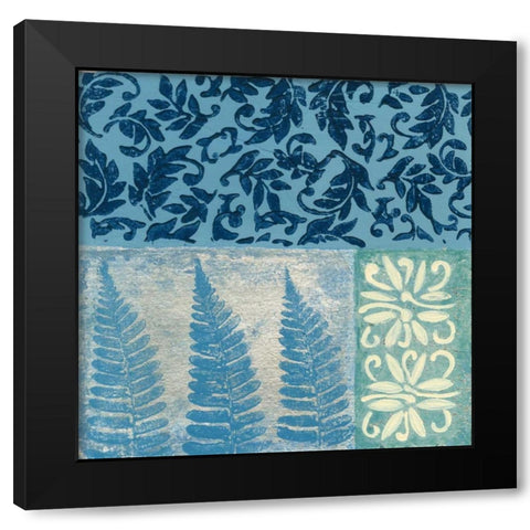 Natures Montage I Black Modern Wood Framed Art Print with Double Matting by Slocum, Nancy