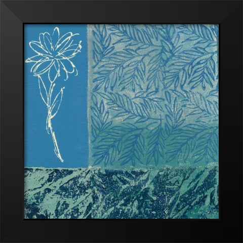 Natures Montage II Black Modern Wood Framed Art Print by Slocum, Nancy