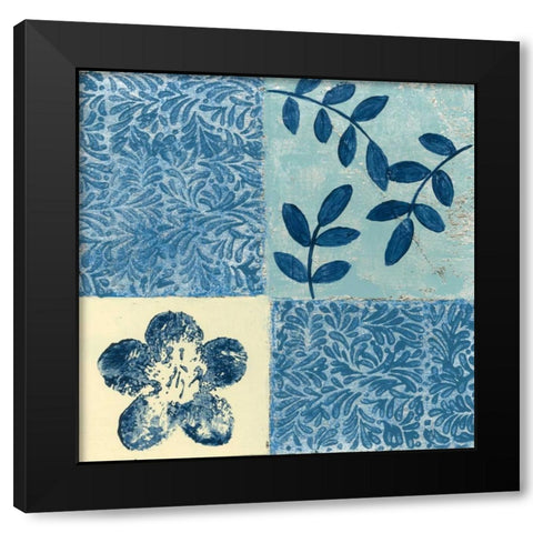 Natures Montage V Black Modern Wood Framed Art Print with Double Matting by Slocum, Nancy