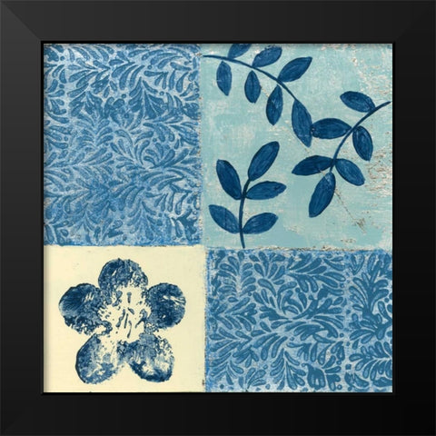 Natures Montage V Black Modern Wood Framed Art Print by Slocum, Nancy