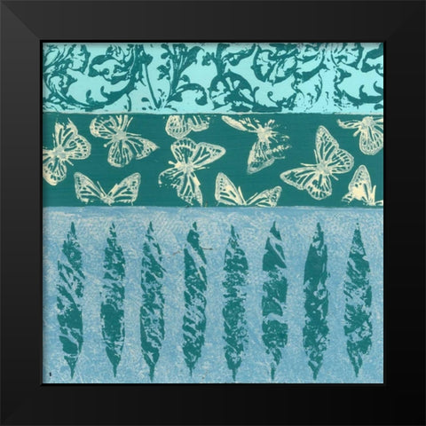 Natures Montage VI Black Modern Wood Framed Art Print by Slocum, Nancy