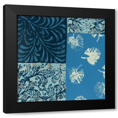 Natures Montage IX Black Modern Wood Framed Art Print with Double Matting by Slocum, Nancy