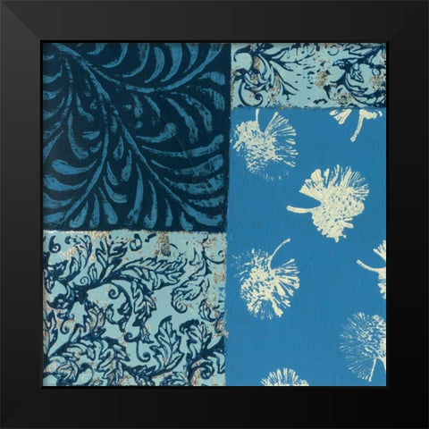 Natures Montage IX Black Modern Wood Framed Art Print by Slocum, Nancy