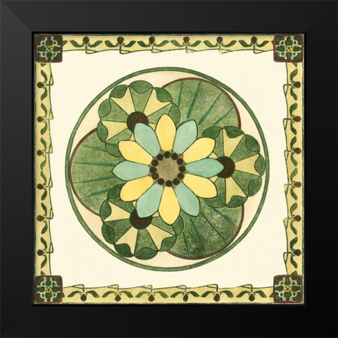 Arts and Crafts Plate IV Black Modern Wood Framed Art Print by Vision Studio