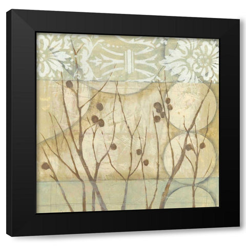 Small Willow and Lace I Black Modern Wood Framed Art Print by Goldberger, Jennifer