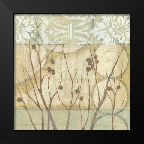 Small Willow and Lace I Black Modern Wood Framed Art Print by Goldberger, Jennifer