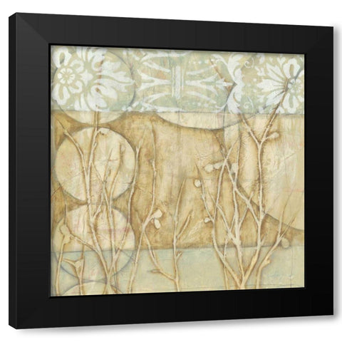 Small Willow and Lace II Black Modern Wood Framed Art Print by Goldberger, Jennifer