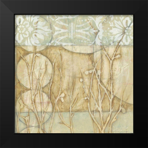 Small Willow and Lace II Black Modern Wood Framed Art Print by Goldberger, Jennifer