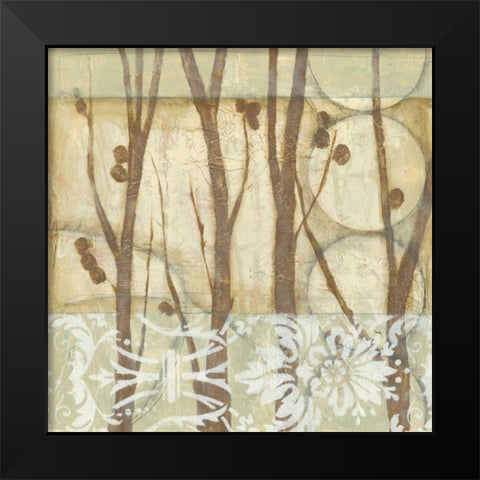 Small Willow and Lace III Black Modern Wood Framed Art Print by Goldberger, Jennifer
