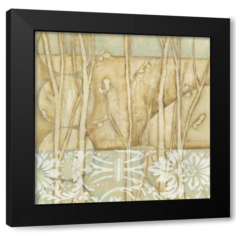 Small Willow and Lace IV Black Modern Wood Framed Art Print by Goldberger, Jennifer