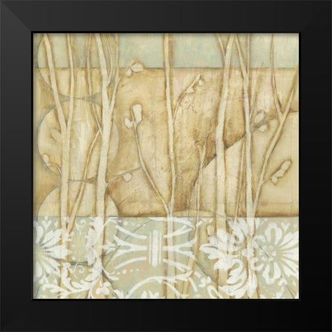 Small Willow and Lace IV Black Modern Wood Framed Art Print by Goldberger, Jennifer