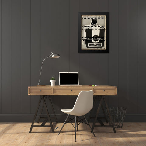 Camera Obscura III Black Modern Wood Framed Art Print by Vision Studio