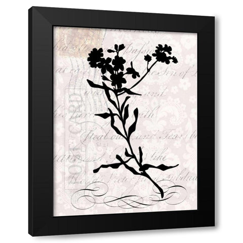 Small Postscript I Black Modern Wood Framed Art Print by Vision Studio