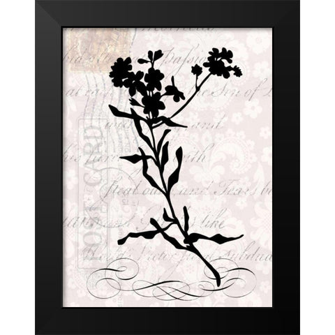 Small Postscript I Black Modern Wood Framed Art Print by Vision Studio