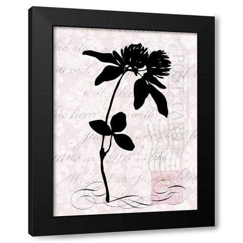 Small Postscript II Black Modern Wood Framed Art Print with Double Matting by Vision Studio