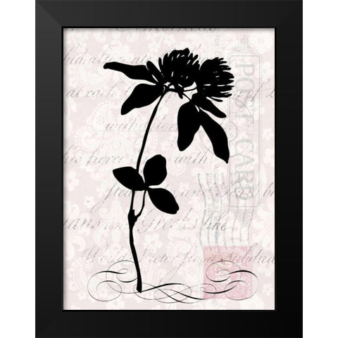 Small Postscript II Black Modern Wood Framed Art Print by Vision Studio