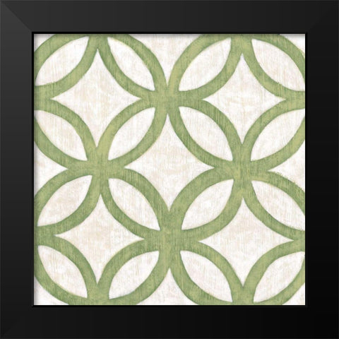 Garden Tile III Black Modern Wood Framed Art Print by Zarris, Chariklia