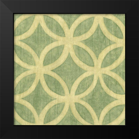 Garden Tile IV Black Modern Wood Framed Art Print by Zarris, Chariklia