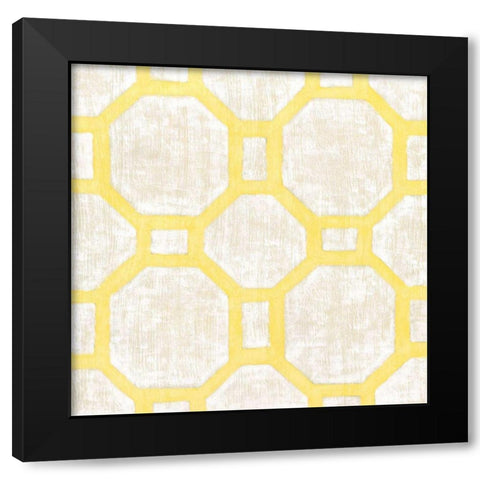 Garden Tile V Black Modern Wood Framed Art Print with Double Matting by Zarris, Chariklia
