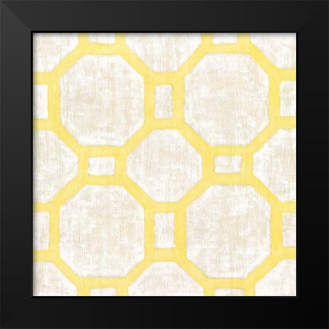 Garden Tile V Black Modern Wood Framed Art Print by Zarris, Chariklia