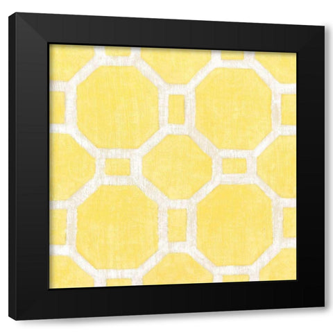 Garden Tile VI Black Modern Wood Framed Art Print by Zarris, Chariklia