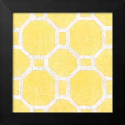 Garden Tile VI Black Modern Wood Framed Art Print by Zarris, Chariklia