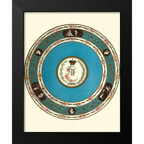 Sevres Porcelain IV Black Modern Wood Framed Art Print by Garnier