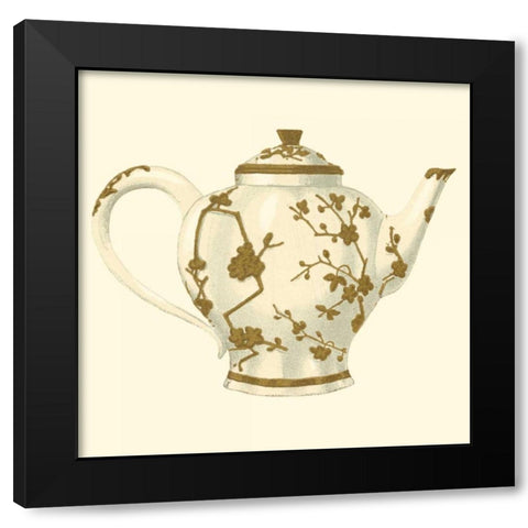 Sevres Porcelain V Black Modern Wood Framed Art Print by Garnier