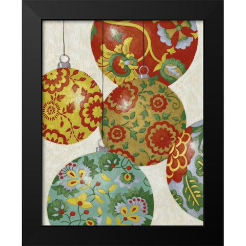 Christmas Cheer I Black Modern Wood Framed Art Print by Zarris, Chariklia