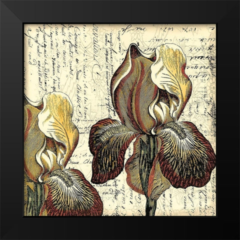 Printed Vintage Composition III Black Modern Wood Framed Art Print by Vision Studio
