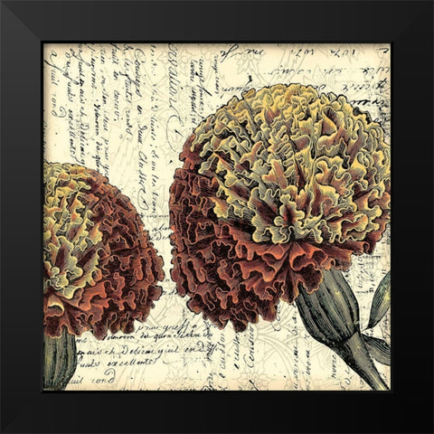 Printed Vintage Composition IV Black Modern Wood Framed Art Print by Vision Studio