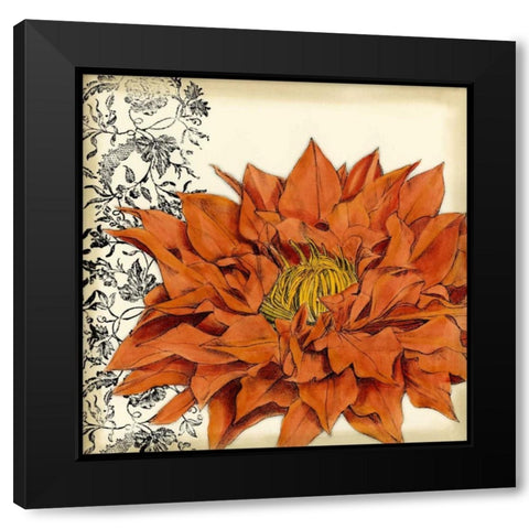 Botanica III Black Modern Wood Framed Art Print with Double Matting by Goldberger, Jennifer