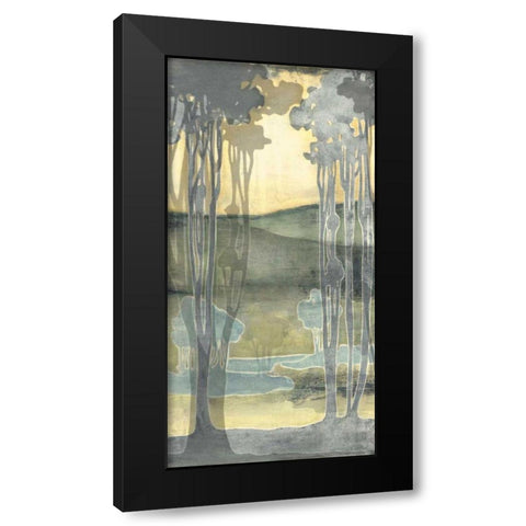 Small Nouveau Landscape I Black Modern Wood Framed Art Print by Goldberger, Jennifer