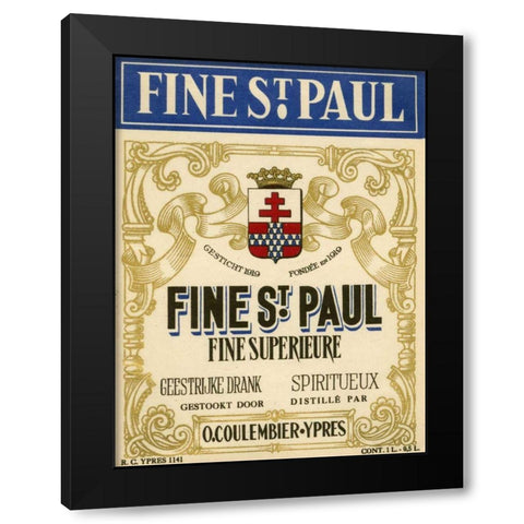 Fine St. Paul Black Modern Wood Framed Art Print with Double Matting by Unknown