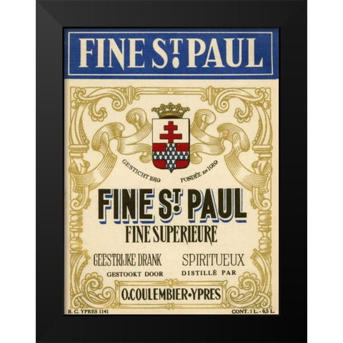 Fine St. Paul Black Modern Wood Framed Art Print by Unknown