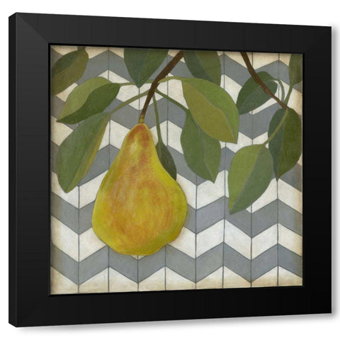 Fruit and Pattern II Black Modern Wood Framed Art Print by Meagher, Megan