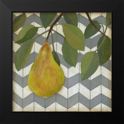 Fruit and Pattern II Black Modern Wood Framed Art Print by Meagher, Megan